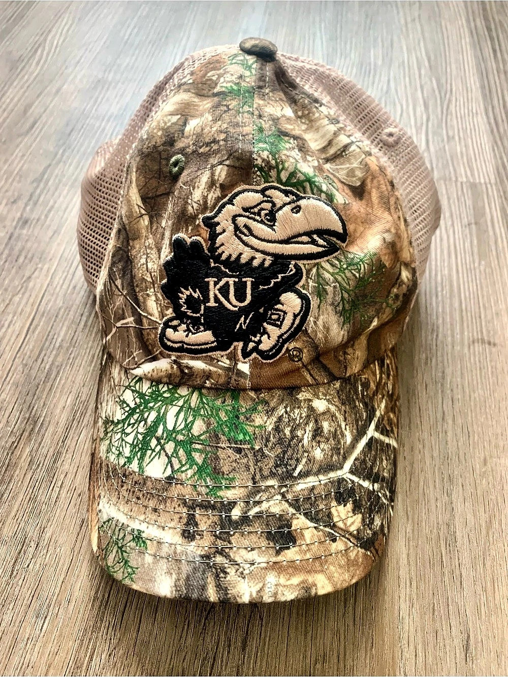 Kansas Jayhawks KU Top of the World TOW Camouflage Snapback Cap Trucker Hat